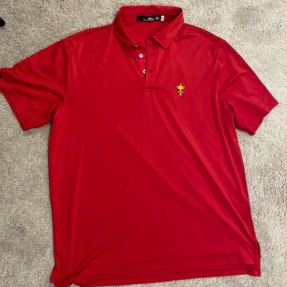 Ralph Lauren RLX golf polo. Red. Size L